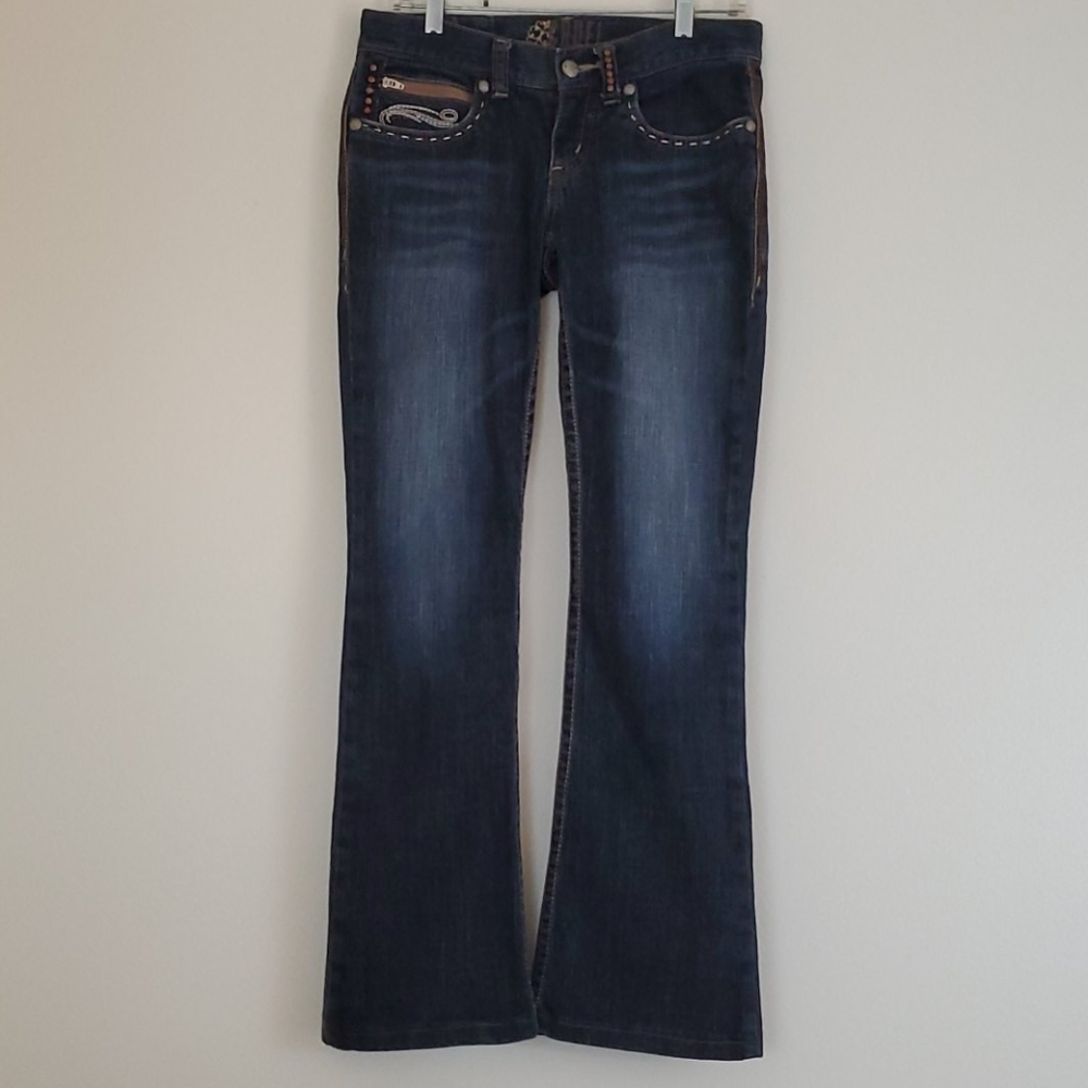 Cruel Bell Bottom Blue Jeans - 5 Juniors